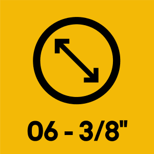 6(3/8") Diameter Hose 2nd End Fittings With Ferrules